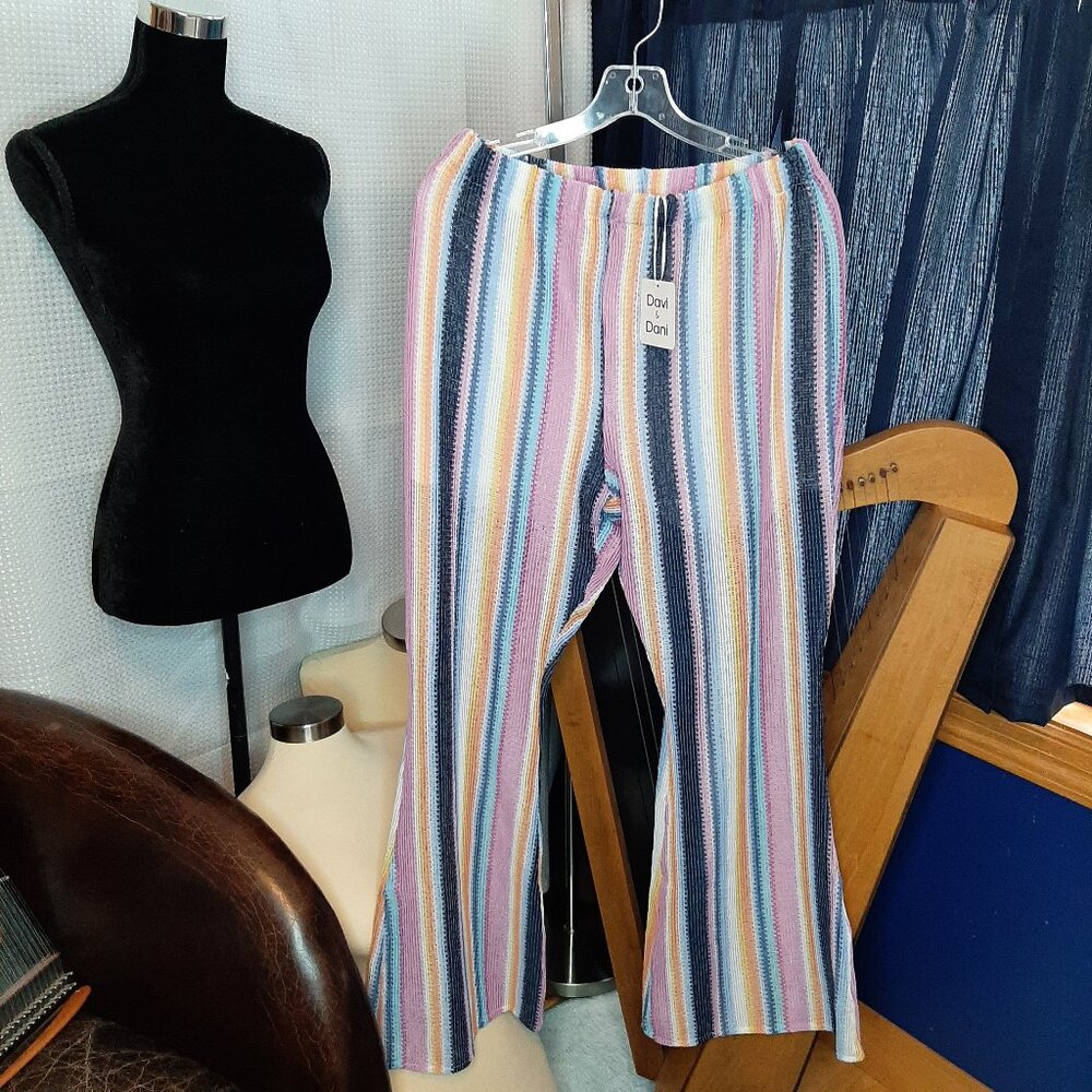 BRAND NEW!! DAVI & DANI Summer Vibe Striped Pants